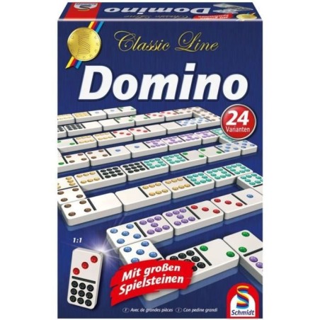 Jeu de Domino - SCHMIDT SPIELE - Classic line - 55 dominos grand format - 24 ...