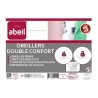 ABEIL Lot de 2 Oreillers DOUBLE CONFORT 100% Coton 60x60cm