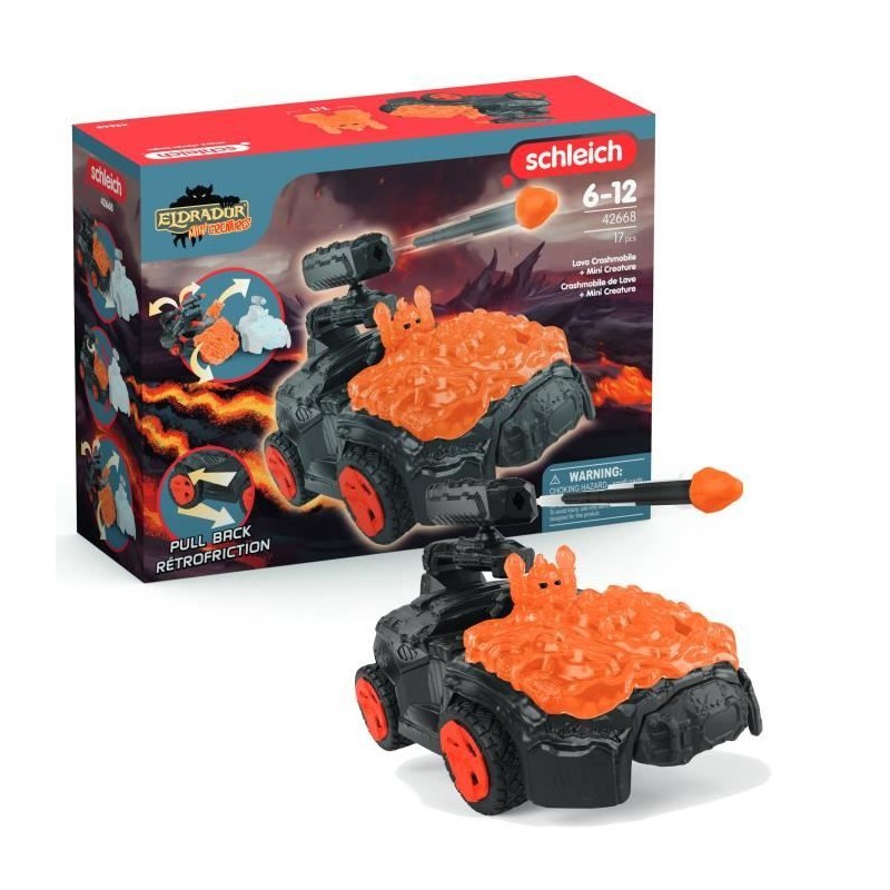 SCHLEICH -  42668   ELDRADOR CREATURES Crashmobile de Lave avec Mini Creature...