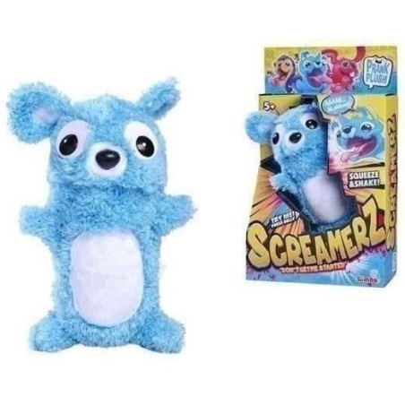 Smoby - Screamerz - Peluche intéractive amusante - Ours - 25 cm - Bruits en l...