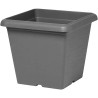 Pot de fleurs carré - GARDEN ID - Teramo noir-anthracite - 40 x 35 cm - Résis...