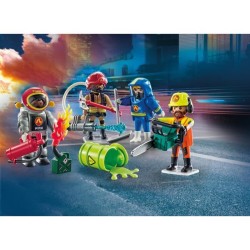 PLAYMOBIL 71468 My figures : métiers a risque - avec quatres personnages du d...