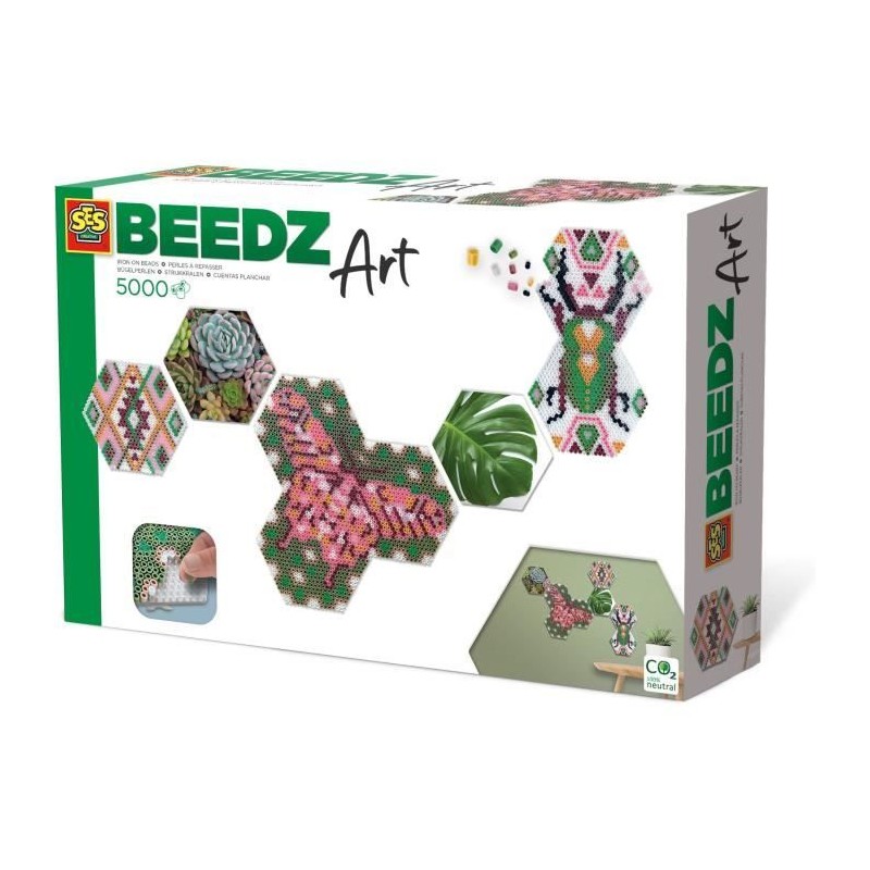 Perles de fusion - SES CREATIVE - BEEDZ Art - Hex Tiles Chevaux