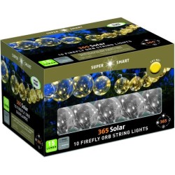 Guirlande solaire Firefly Orbes 365 - SMARDTV - 10 boules lumineuses de 8cm -...