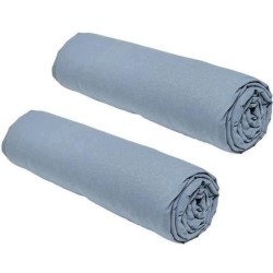 Lot de 2 draps housses TODAY Essential - 160 x 200 cm - 2 personnes - 100% Co...