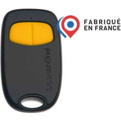 Télécommande 2 canaux - SCS SENTINEL - SimplyControl - Jaune, portée 40m, fré...