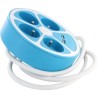 Multiprise design circulaire - CHACON -  4X16 A - Cordon 1,5 m - Avec 2 USB-A...