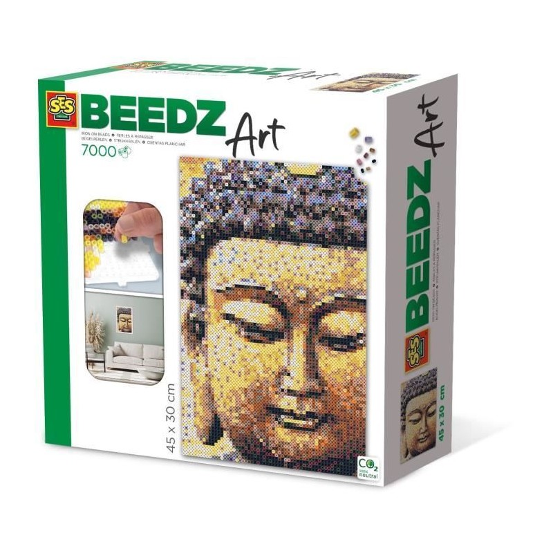 Kit Perles a Repasser Bouddha 7000 - SES CREATIVE - Enfant - Multicolore