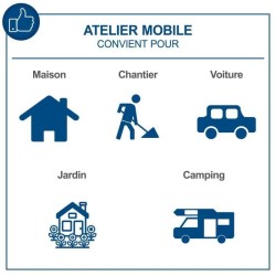 Malette a outils de 135 pieces - SCHAPPACH - TB170 - Outils en acier chrome v...