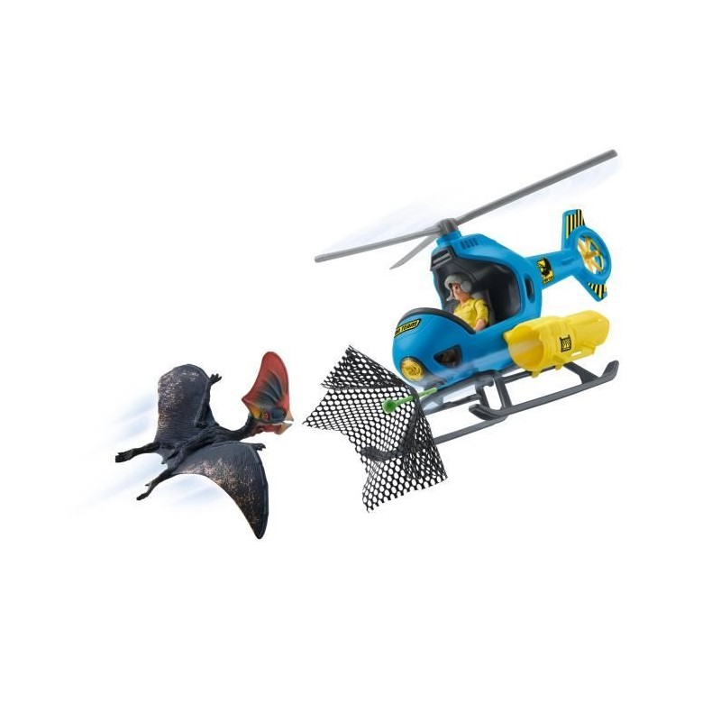 Attaque aérienne, Coffret schleich avec 1 hélicoptere, 1 figurine humaine et ...