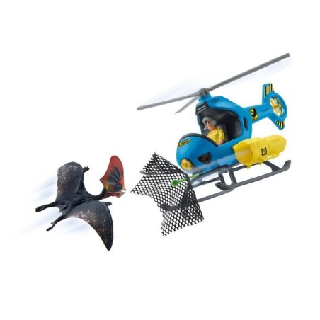 Attaque aérienne, Coffret schleich avec 1 hélicoptere, 1 figurine humaine et ...