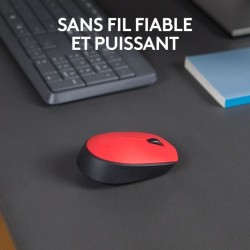 Souris - Sans Fil - Logitech - M171 - Rouge - Ambidextre