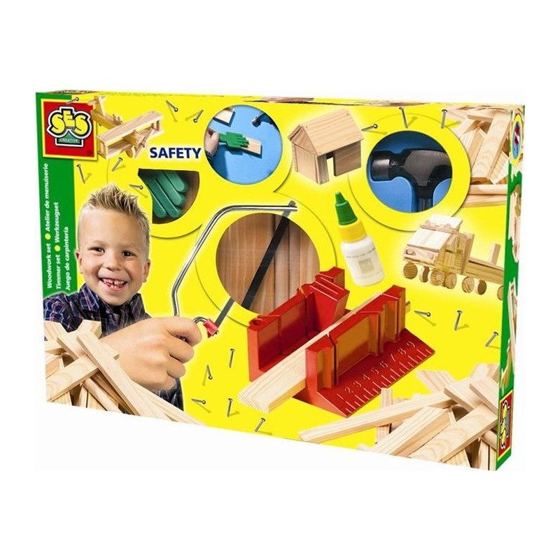 Atelier de menuiserie grande - SES CREATIVE - Kit complet - Jouets en bois