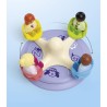 PLAYMOBIL Junior 71701 Enfants et tourniquet, Comprend quatre personnages et ...