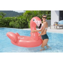 Bouée a chevaucher - Bestway - Flamant rose - 168 x 120 cm