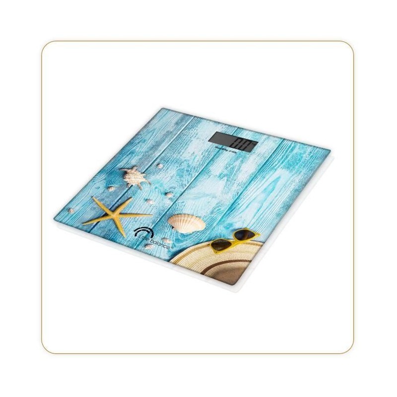 Pese-personne électronique LITTLE BALANCE 8334- Design Coquillages - 180 kg /...