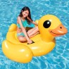 Bouée gonflable Canard Jaune a Chevaucher - INTEX - Jeux de Piscine - 2 poign...