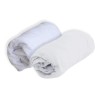 Set de Alese et Drap Housse Blanc 60x120 cm - Domiva - Polyuréthane - Impermé...