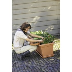 ELHO Soucoupe pour jardiniere Green Basics 100 - Terre cuite doux - XXL - Ext...