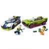 LEGO 60415 City La Course-Poursuite entre la Voiture de Police et la Super Vo...
