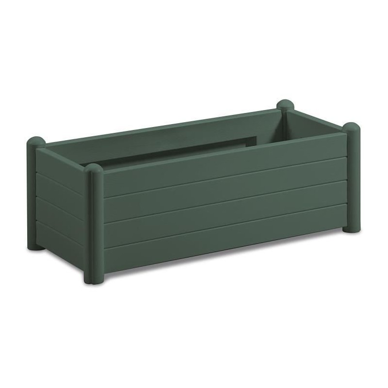 STEFANPLAST Bac a fleurs/Jardiniere rectangulaire ITALIA - Finition effet boi...