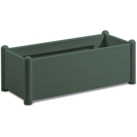 STEFANPLAST Bac a fleurs/Jardiniere rectangulaire ITALIA - Finition effet boi...