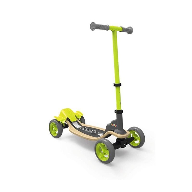 Patinette 4 roues S-CRUISER - SMOBY - Deck bois souple et antidérapant - Frei...
