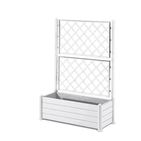 STEFANPLAST Bac a fleur/Jardiniere rectangulaire avec treillis - Finition eff...