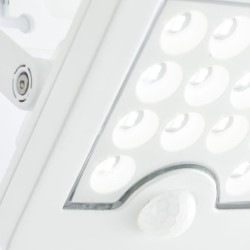 Applique extérieure - BRILLIANT - LUTON - LED et solaire - Détecteur de mouve...