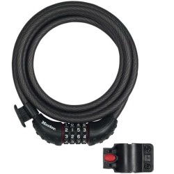 Antivol pour vélo - MASTER LOCK - 8120EURDPRO - Câble torsadé en acier - 1,8 ...