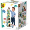 Tour de blocs a empiler avec figurines de dinosaures - Jeu d'adresse