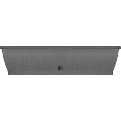 Jardiniere - GARDEN ID Terraflor - Anthracite 80 cm - Solidité - Réserve d'ea...