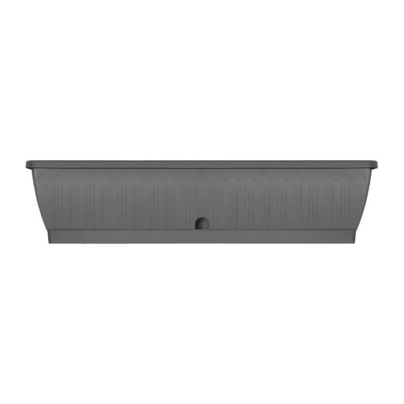 Jardiniere - GARDEN ID Terraflor - Anthracite 80 cm - Solidité - Réserve d'ea...