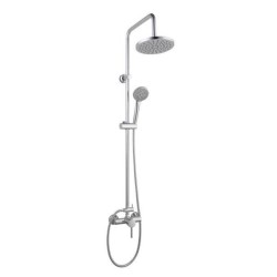 Colonne de douche ROUSSEAU Timaru avec mitigeur mécanique chrome - Tete de do...