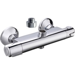 Robinet thermostatique douche Breva de ROUSSEAU - Laiton - Sécurité anti-brûl...