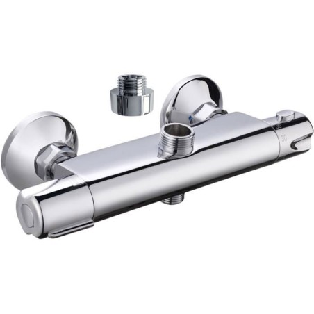 Robinet thermostatique douche Breva de ROUSSEAU - Laiton - Sécurité anti-brûl...