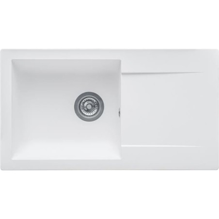 STRADOUR Evier a encastrer EINNA, en SMC BLANC UNI - 17,  1 bac, dim. 78 * 43...