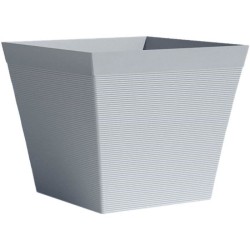 Pot carré - GARDEN ID - Green Care Impact Bleu-Gris - 29 x 26 cm - Garanti 10...
