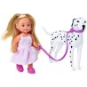 Steffi Love poupée dalmatien + Evi Love - 2 poupées 29 et 12 cm - 2 Figurines...
