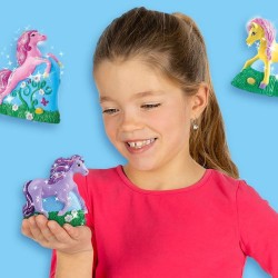 Moulage et peinture - SES CREATIVE - Hobby Pink - 3 chevaux - 3