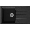 STRADOUR Evier cuisine a encastrer 1 bac + 1 égouttoir Aloa - Résine - 81 x 5...