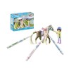 PLAYMOBIL 71640 Cavaliere avec criniere de cheval a colorier, Horses of Water...