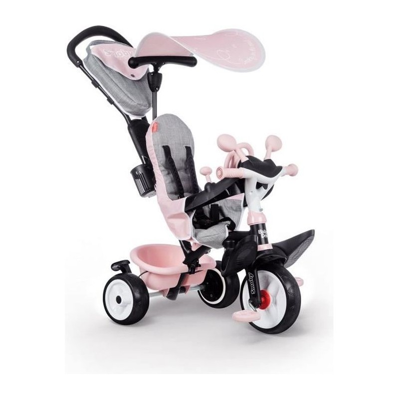 Tricycle évolutif Smoby Baby Driver Plus - Rose