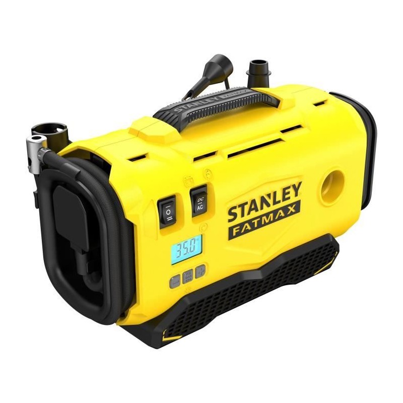 Gonfleur Compresseur - STANLEY FATMAX V20 - SFMCE520B-QW - Lithium 18V - 11 b...