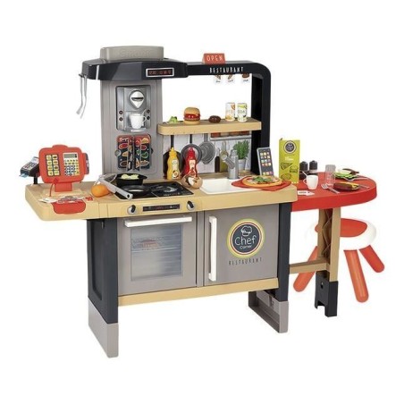 Dînette - SMOBY - Cuisine Restaurant Chef - 70 accessoires inclus - 2 espaces...