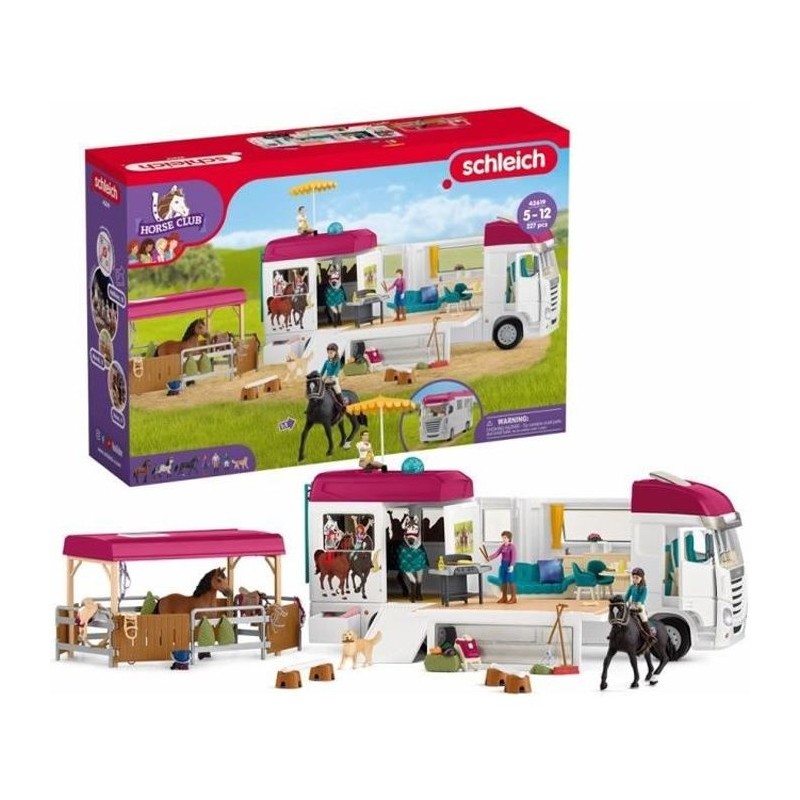 Camping-Car Equestre, schleich 42619 HORSE CLUB - coffret, 227 pieces, des 5 ans