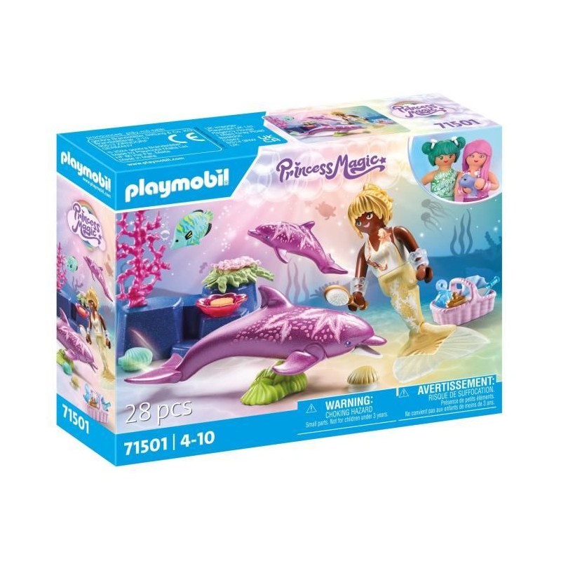 PLAYMOBIL 71501 Sirene avec dauphins