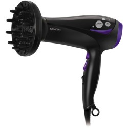 Seche-cheveux ionique - SENCOR - SHD 108VT - 2000 W - 2 vitesses - Noir