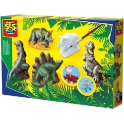 Moulage et peinture - SES CREATIVE - Hobby Blue - Dinosaures - Moules