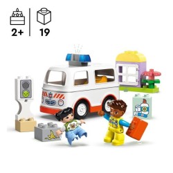 LEGO DUPLO 10447 L'ambulance et le chauffeur - Jouet interactif pour les enfa...